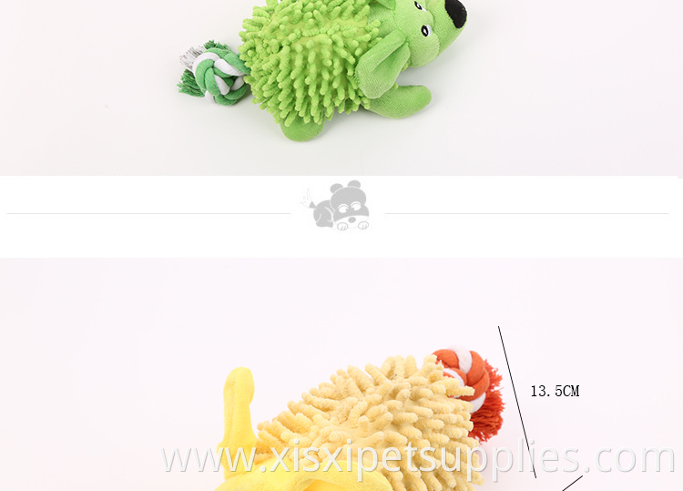 Animal Squeaky Dog Toy for Pet Dog Toy with Rope in Stock Funny Durable Plush